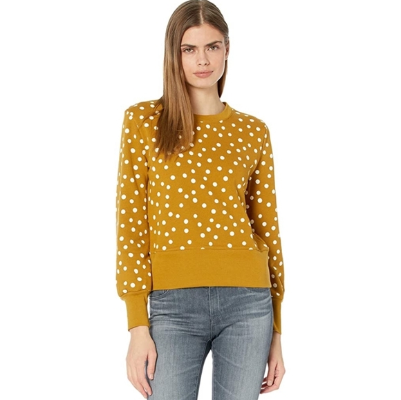 Madewell Tops - NWT Madewell Polka Dot Sweatshirt